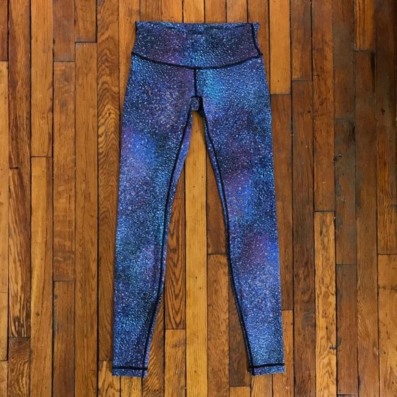 Extremely Rare Lululemon Women Multicolor Paint Splatter Dot Yoga Pant Leggings - Picture 2 of 4
